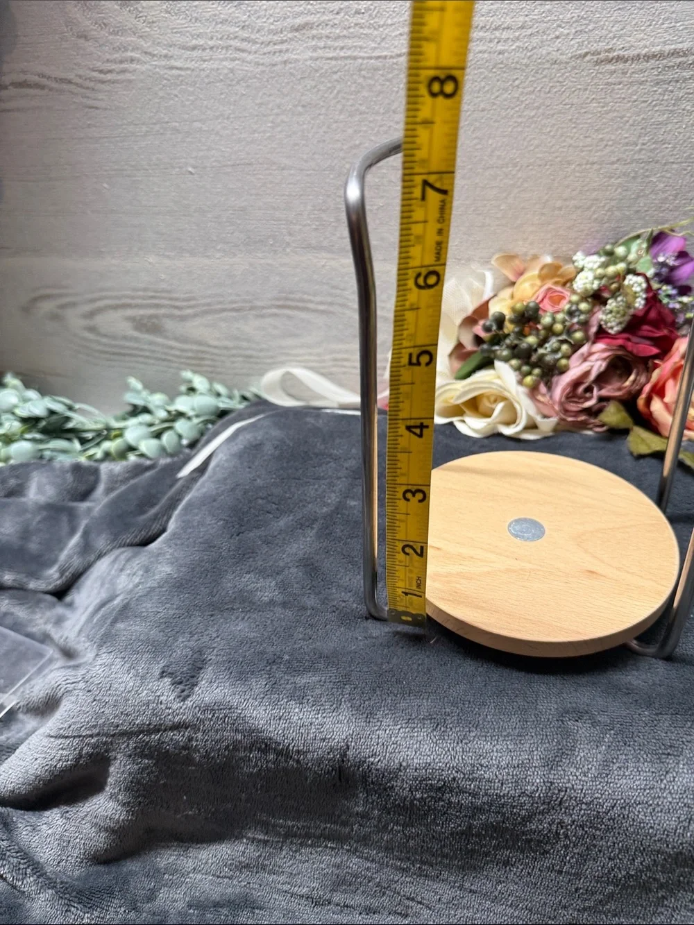 Ikea adjustable bamboo plate or paper towel holder.